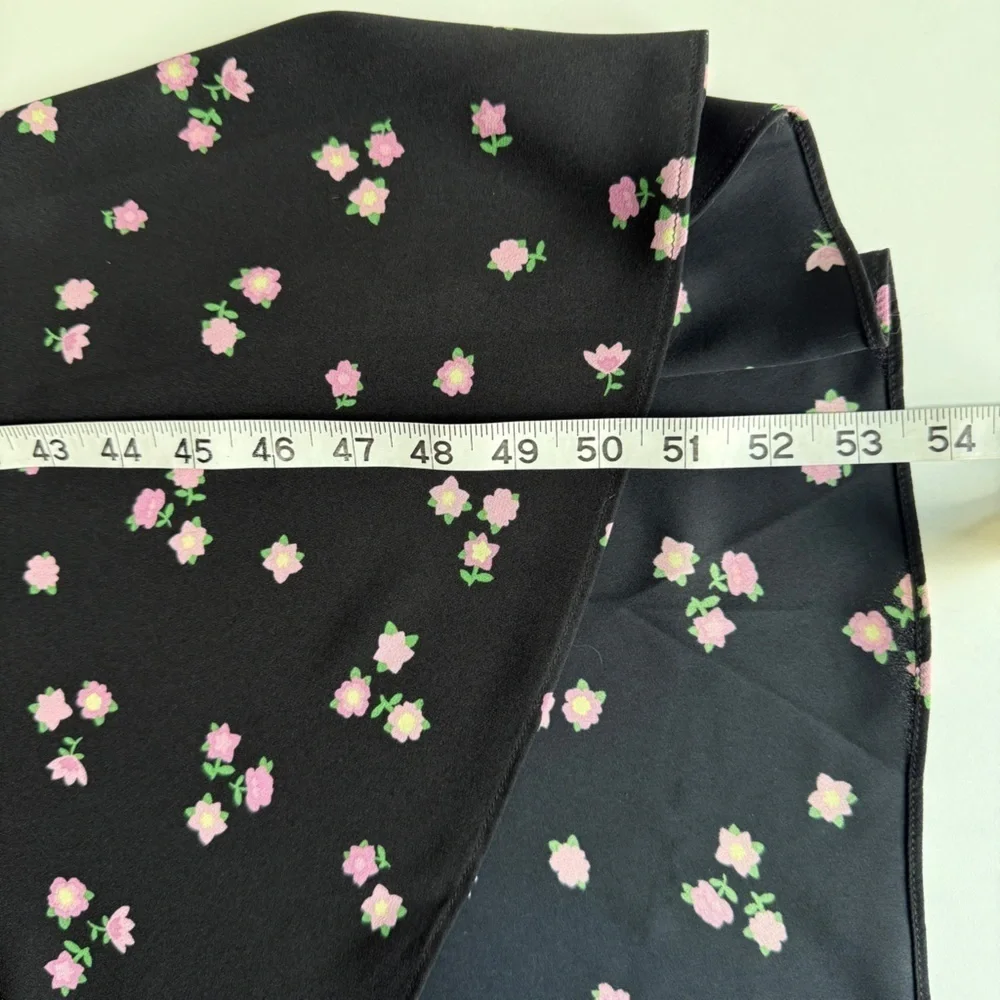Kate Spade Ditsy Begonia flutter sleeve black floral dress sz 6